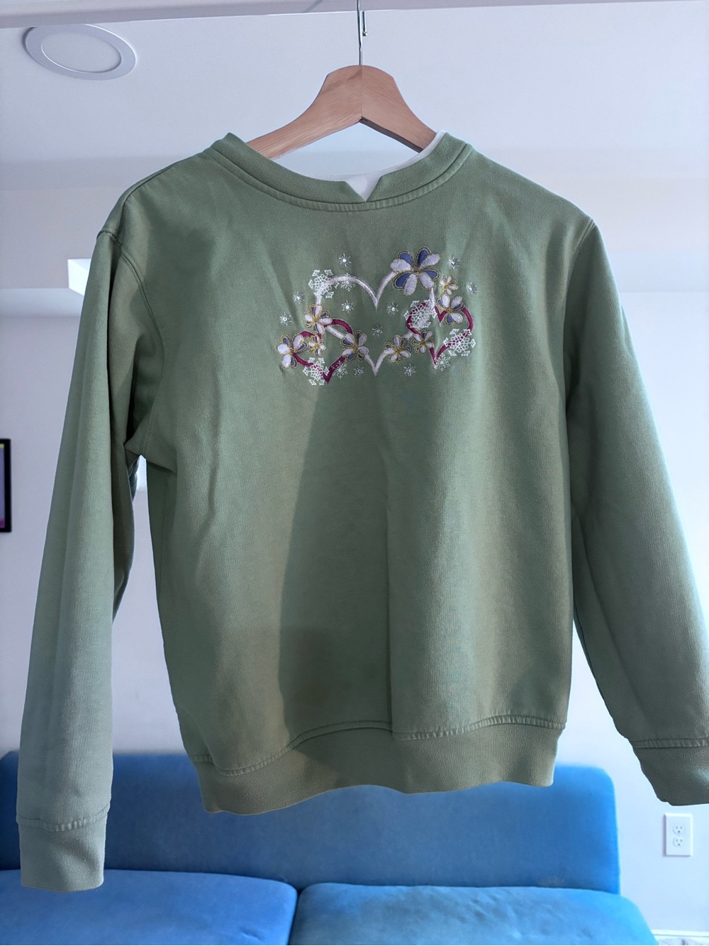 Vintage 90s Double Collared Grandmacore Sweatshirt